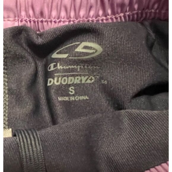 Champion Duo Dry women's gray running shorts, pink trim sz. Small - Picture 3 of 3